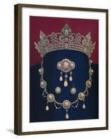 'Parure of Diamonds and Pearls - The Gift of HRH The Prince of Wales', 1863-Robert Dudley-Framed Giclee Print