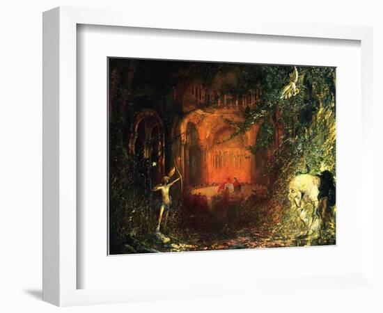 Parzifal and the Knights of the Holy Graal, c.1902-Pinckney Marcius-Simons-Framed Giclee Print