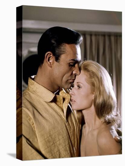 Pas by printemps pour Marnie MARNIE by AlfredHitchcock with Sean Connery and Tippi Hedren en, 1964 -null-Stretched Canvas