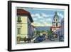 Pasadena, California - Civic Centre Scene-Lantern Press-Framed Art Print