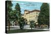 Pasadena, California - Exterior View of Hotel Pasadena-Lantern Press-Stretched Canvas