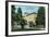 Pasadena, California - Exterior View of Hotel Pasadena-Lantern Press-Framed Art Print