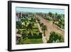 Pasadena, California - Hotel Maryland View Down East Colorado Street-Lantern Press-Framed Art Print