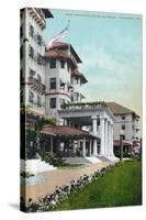 Pasadena, California - Hotel Raymond Main Entrance View-Lantern Press-Stretched Canvas