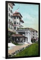 Pasadena, California - Hotel Raymond Main Entrance View-Lantern Press-Framed Art Print