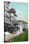 Pasadena, California - Hotel Raymond Main Entrance View-Lantern Press-Stretched Canvas