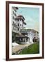 Pasadena, California - Hotel Raymond Main Entrance View-Lantern Press-Framed Art Print