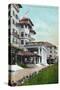 Pasadena, California - Hotel Raymond Main Entrance View-Lantern Press-Stretched Canvas