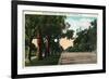 Pasadena, California - Millionaire Row, Orange Grove Avenue-Lantern Press-Framed Art Print