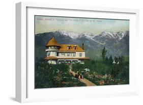 Pasadena, California - Picking Flowers Near Mount Wilson-Lantern Press-Framed Art Print