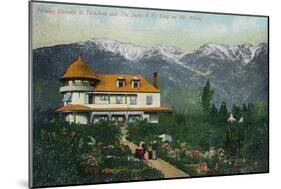 Pasadena, California - Picking Flowers Near Mount Wilson-Lantern Press-Mounted Art Print