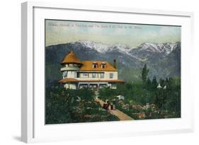 Pasadena, California - Picking Flowers Near Mount Wilson-Lantern Press-Framed Art Print