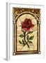 Pasadena, California - Rose Stained Glass-Lantern Press-Framed Art Print