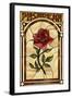 Pasadena, California - Rose Stained Glass-Lantern Press-Framed Art Print