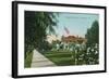 Pasadena, California - Scenic View Down Orange Grove Avenue-Lantern Press-Framed Art Print