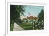 Pasadena, California - Scenic View Down Orange Grove Avenue-Lantern Press-Framed Art Print