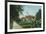 Pasadena, California - Scenic View Down Orange Grove Avenue-Lantern Press-Framed Art Print