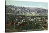Pasadena, California - View of Mt. Lowe and Mt. Wilson-Lantern Press-Stretched Canvas