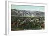 Pasadena, California - View of Mt. Lowe and Mt. Wilson-Lantern Press-Framed Art Print