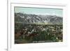 Pasadena, California - View of Mt. Lowe and Mt. Wilson-Lantern Press-Framed Premium Giclee Print