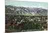 Pasadena, California - View of Mt. Lowe and Mt. Wilson-Lantern Press-Mounted Premium Giclee Print