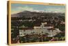 Pasadena, California - View of the Huntington Hotel-Lantern Press-Stretched Canvas