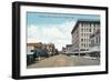 Pasadena, California - Western View Down Colorado Street-Lantern Press-Framed Art Print