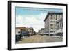 Pasadena, California - Western View Down Colorado Street-Lantern Press-Framed Art Print