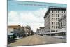 Pasadena, California - Western View Down Colorado Street-Lantern Press-Mounted Art Print