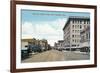 Pasadena, California - Western View Down Colorado Street-Lantern Press-Framed Art Print