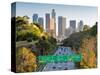 Pasadena Freeway (Ca Highway 110) Leading to Downtown Los Angeles, California, United States of Ame-Gavin Hellier-Stretched Canvas