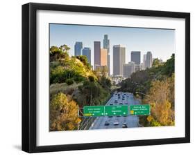 Pasadena Freeway (Ca Highway 110) Leading to Downtown Los Angeles, California, United States of Ame-Gavin Hellier-Framed Photographic Print