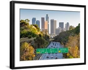 Pasadena Freeway (Ca Highway 110) Leading to Downtown Los Angeles, California, United States of Ame-Gavin Hellier-Framed Photographic Print