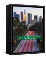 Pasadena Freeway (Ca Highway 110) Leading to Downtown Los Angeles, California, United States of Ame-Gavin Hellier-Framed Stretched Canvas