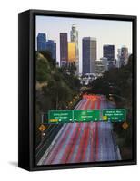 Pasadena Freeway (Ca Highway 110) Leading to Downtown Los Angeles, California, United States of Ame-Gavin Hellier-Framed Stretched Canvas