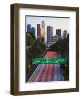 Pasadena Freeway (Ca Highway 110) Leading to Downtown Los Angeles, California, United States of Ame-Gavin Hellier-Framed Photographic Print