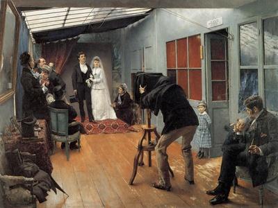 Wedding at the Photographer'S, 1878-1879