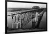 Pasco, WA View of Bridge crossing Snake River Photograph - Pasco, WA-Lantern Press-Framed Art Print