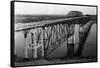 Pasco, WA View of Bridge crossing Snake River Photograph - Pasco, WA-Lantern Press-Framed Stretched Canvas