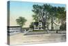 Pascoag, Rhode Island, View of Herald Square showing W. Inman Residence-Lantern Press-Stretched Canvas