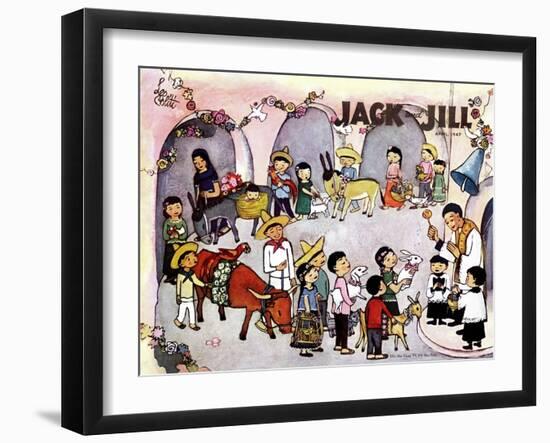 Pascua - Jack and Jill, April 1947-Leo Politi-Framed Premium Giclee Print