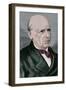 Pascual Madoz Iba?N?Ez (1806 1870), Spanish Politician, Statistician. Coloured,1870-null-Framed Giclee Print