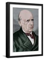 Pascual Madoz Iba?N?Ez (1806 1870), Spanish Politician, Statistician. Coloured,1870-null-Framed Giclee Print