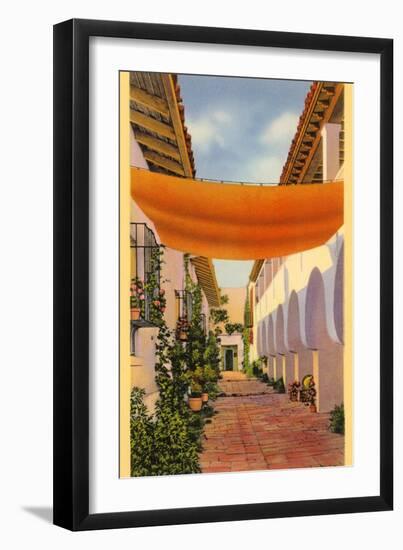 Paseo de la Guerra, Santa Barbara, California-null-Framed Art Print