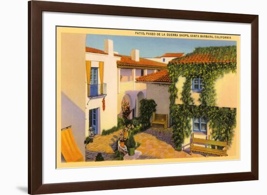 Paseo de la Guerra, Santa Barbara, California-null-Framed Art Print