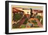 Paseo de la Guerra, Santa Barbara, California-null-Framed Art Print