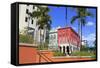 Paseo De La Princesa in Old San Juan, Puerto Rico, West Indies, Caribbean, Central America-Richard Cummins-Framed Stretched Canvas