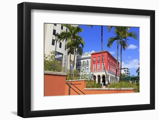 Paseo De La Princesa in Old San Juan, Puerto Rico, West Indies, Caribbean, Central America-Richard Cummins-Framed Photographic Print