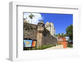 Paseo De La Princesa in Old San Juan, Puerto Rico, West Indies, Caribbean, Central America-Richard Cummins-Framed Photographic Print