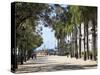 Paseo de La Princesa (Walkway of Princess), Old San Juan, San Juan, Puerto Rico, West Indies, USA-Wendy Connett-Stretched Canvas